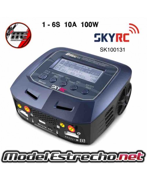 CARGADOR SKYRC D100 V2  DUO AC/DC LIPO 1-6S 10A 100W Ref: SK100131