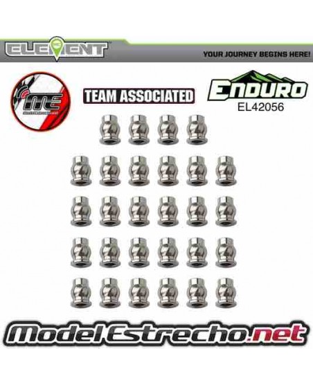 ASSOCIATE ELEMENT RC FT ENDURO PIVOT BALL SET STEEL Ref: 42056