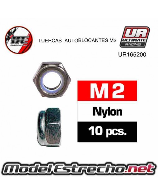 TUERCAS AUTOBLOCANTES M2 (10U.) Ref: UR165200