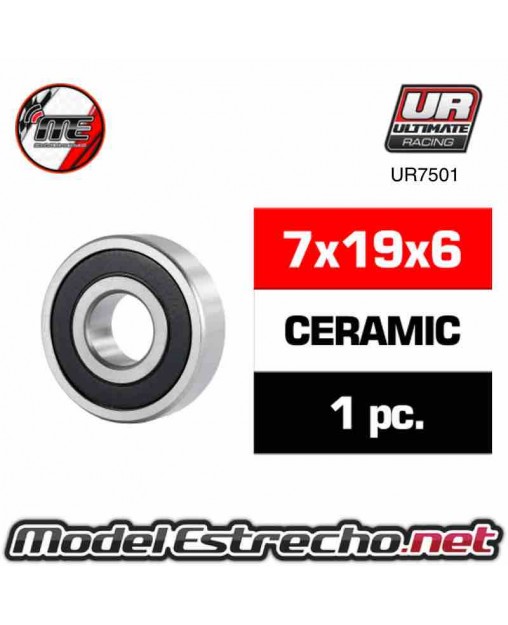 RODAMIENTO 7x19x6 CERAMICO DELANTERO MOTOR Ref:UR7501