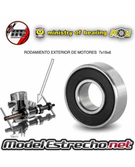 copy of RODAMIENTO 7x19x6 CERAMICO DELANTERO MOTOR