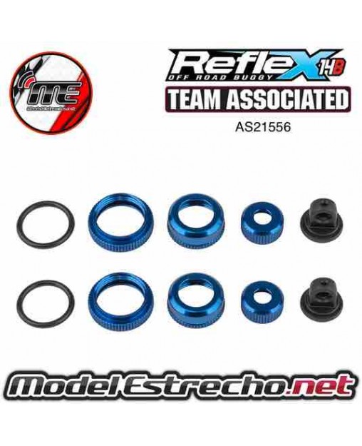 ASSOCIATED REFLEX 14B 14T FT SHOCK CAPS COLLARS BL. ALUMINIM Ref: AS21556