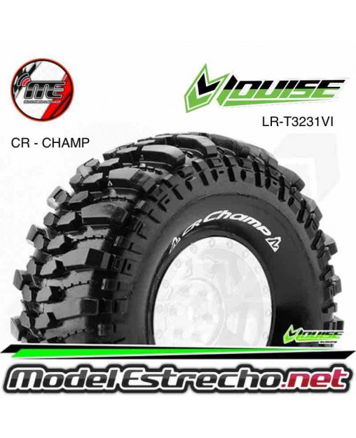 RUEDAS CRAWLER 1.9" LOUISE CR-CHAMP 1/10 SOLO GOMA Ref: LR-T3231VI