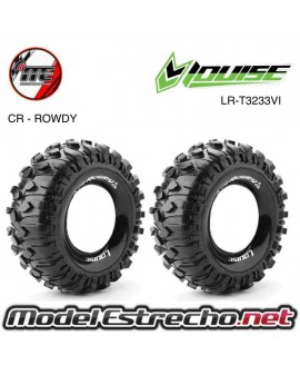 RUEDAS CRAWLER 1.9" LOUISE CR-ROWDY 1/10 SOLO GOMA Ref: LR-T3233VI