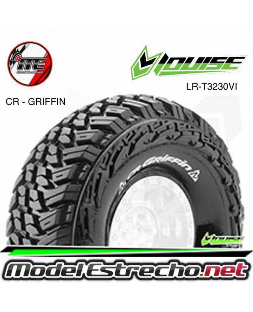 RUEDAS CRAWLER 1.9" LOUISE CR-GRIFFIN 1/10 SOLO GOMA Ref: LR-T3230VI