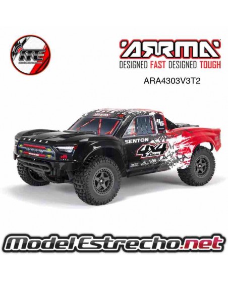 ARRMA SENTON 4X4 V3 3S BLX BRUSHLESS SC ROJO