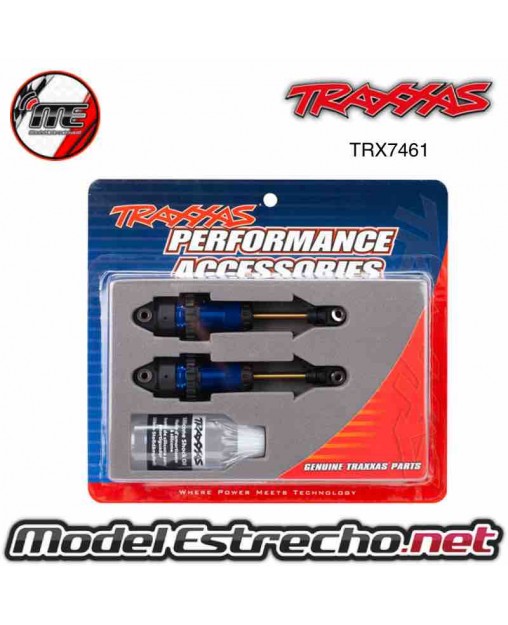 TRAXXAS AMORTIGUADOR DELANTERO LARGO EN AZUL Ref: TRX7461