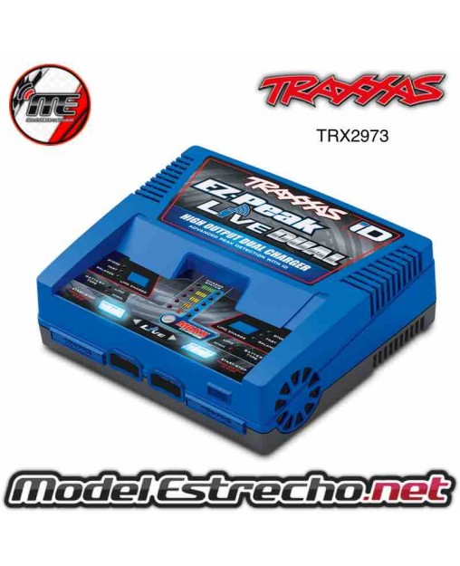 CARGADOR TRAXXAS EZ-PEAK LIVE DUO 200W LIPO/NIMH CON ID. Ref: TRX2973G