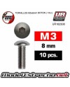 TORNILLOS M3X8MM BOTON Ref: UR162308