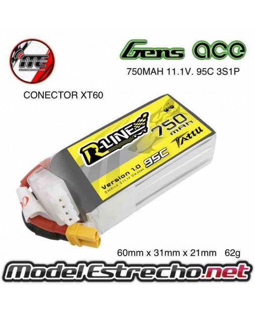 copy of BATERIA GENS ACE 8500MAH 11.1V. 50C 3S1P CONECTOR EC5