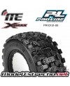 PROLINE BADLANDS MX43 PRO-LOC ALL TERRAIN TIRES MOUNTED FOR X-MAXX