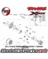 TRAXXAS X-MAXX SPIDER GEAR SHAFT (2) SPACERS (4) 16x23.5x.5 TW  DELANTERO / TRASERO