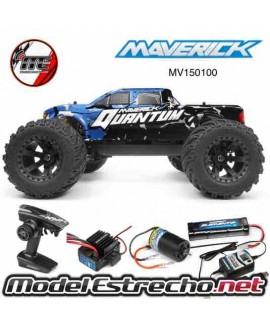 MAVERICK QUANTUM MT 1/10 4WD MONSTER TRUCK BLUE Ref: MV150100