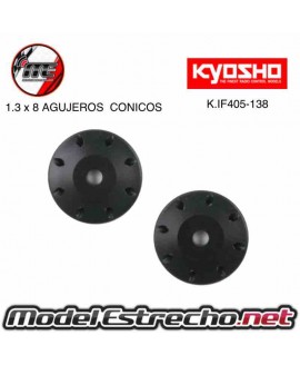 KYOSHO PISTONES BLANCOS AMORTIGUADORES CONICOS 8x1,3mm MP9 tki4

Ref: K.IFW405-138