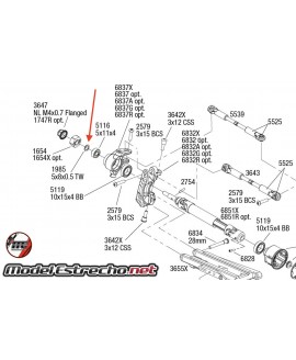 PROLINE BODY MOUNT EXTENDED FRONT AND REAR FOT SLASH 4X4