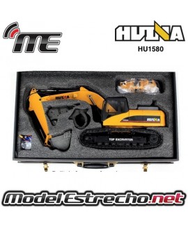 EXCAVADORA HUINA 1580 1/14 METALICA 2,4Ghz PROFESIONAL