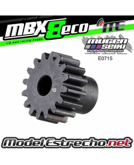 PIÑON MOTOR 16T MUGEN MBX ECO 
 E0715
Ref: E0715