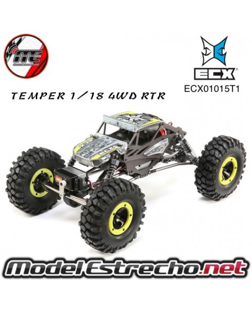 TEMPER 1/18 4WD GEN 2 ROCK CRAWLER BRUSHED RTR AMARILLO   ECX01015T1