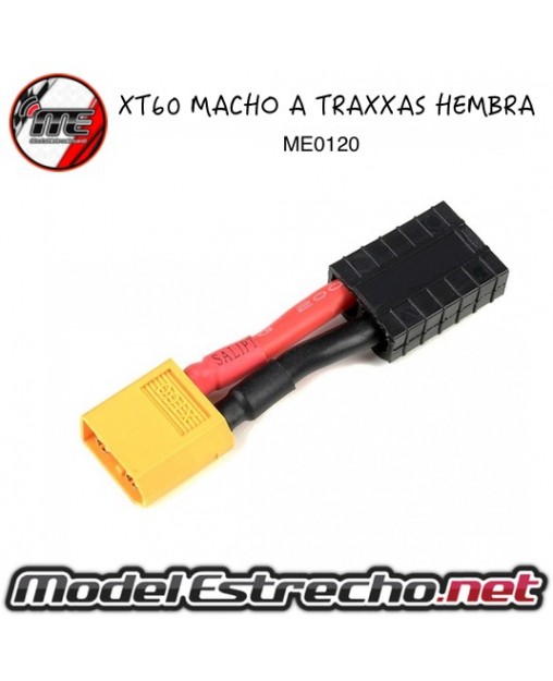 CONECTOR TRAXXAS HEMBRA A XT60 MACHO

Ref: ME0120