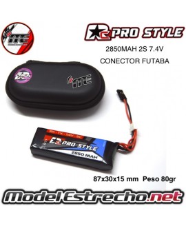 BATERIA RECEPTOR RX / EMISORA TX  RC PROSTYLE 2850mha 7,4v 2S

Ref: PROSTYLE-RX-TX-2850