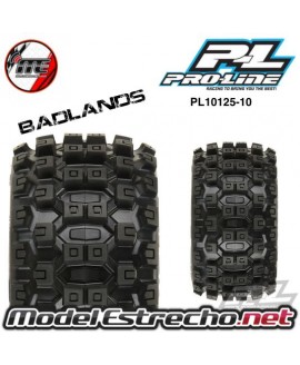PROLINE BADLANDS MX43 PRO-LOC ALL TERRAIN TIRES MOUNTED FOR X-MAXX