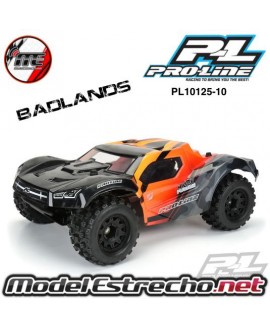 PROLINE BADLANDS MX43 PRO-LOC ALL TERRAIN TIRES MOUNTED FOR X-MAXX