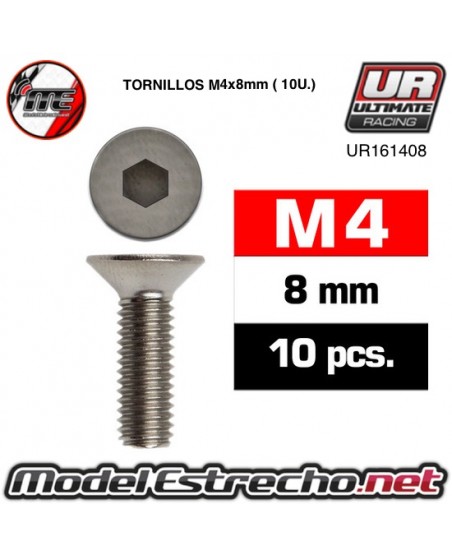 TORNILLOS M4X8MM AVELLANADO