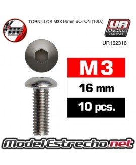 TORNILLOS SIG M3x16mm BOTON (10U.)