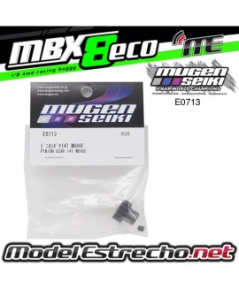 PIÑON 14T Mod.1 EJE 5mm MUGEN MBX

Ref: E0713