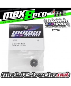 PIÑON 17T Mod. 1 EJE 5mm MUGEN MBX

Ref: E0716