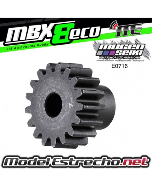 PIÑON 17T Mod. 1 EJE 5mm MUGEN MBX

Ref: E0716