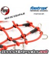 FASTRAX LUGGAGE NET w/HOOKS L190MM X W110MM RED (UNSTRETCHED)