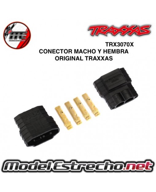 CONECTOR MACHO Y HEMBRA ORIGINAL TRAXXAS

Ref: TRX3070X