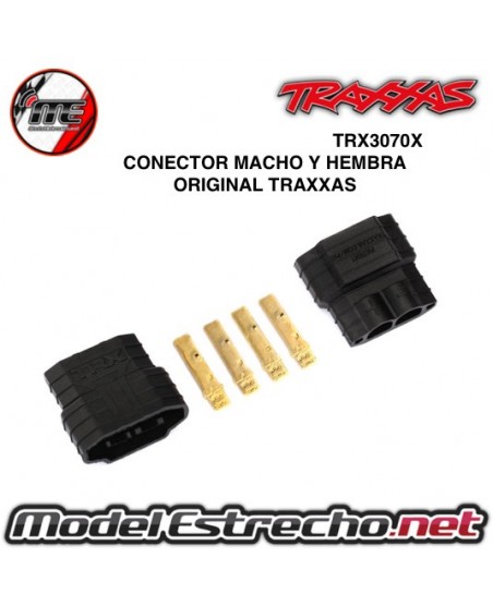 CONECTOR MACHO Y HEMBRA ORIGINAL TRAXXAS

Ref: TRX3070X