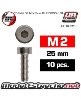 TORNILLOS M2x25mm CILINDRICO (10U.) 

Ref: UR163225