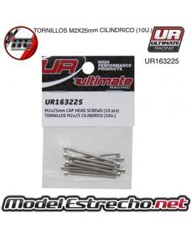 TORNILLOS M2x25mm CILINDRICO (10U.) 

Ref: UR163225