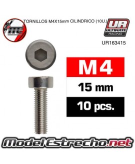 TORNILLOS M4x15mm CILINDRICO (10U.) 

Ref: UR163415