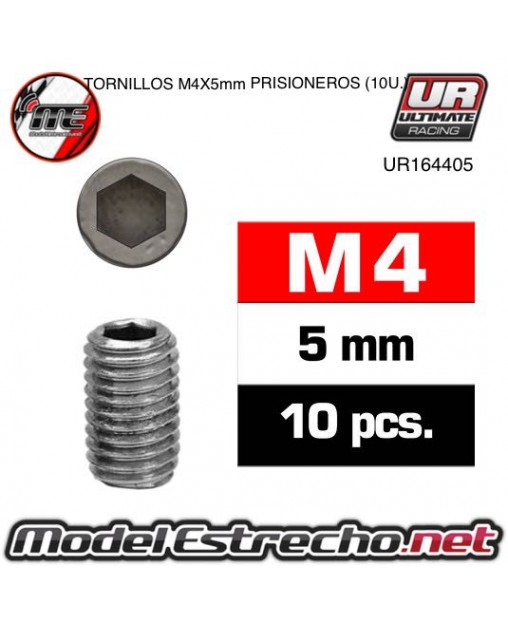 TORNILLOS M4X5 PRISIONERO (10U.)

Ref: UR164405