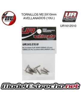 TORNILLOS M2,5X10MM AVELLANADO

Ref: UR1612510