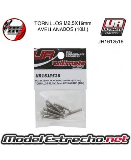 TORNILLOS M2,5X16MM AVELLANADO

Ref: UR1612516
