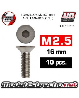 TORNILLOS M2,5X16MM AVELLANADO

Ref: UR1612516
