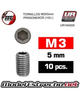 TORNILLOS M3X5 PRISIONERO (10U.)

Ref: UR164305