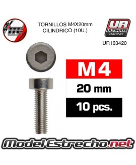 TORNILLOS M4x20mm CILINDRICO (10U.) 

Ref: UR163420