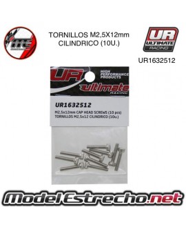 TORNILLOS M2.5x12mm CILINDRICO (10U.)