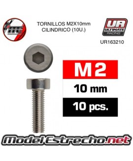 TORNILLOS M2x10mm CILINDRICO (10U.) 

Ref: UR163210