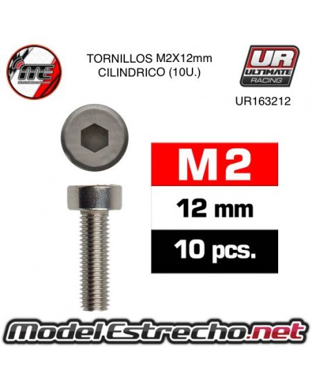 TORNILLOS M3x12mm CILINDRICO (10U.)