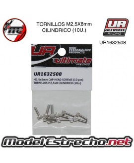 TORNILLOS M2.5x8mm CILINDRICO (10U.) 

Ref: UR1632508