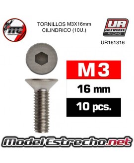 TORNILLOS M3X16MM AVELLANADO

Ref: UR161316