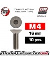 TORNILLOS M4x16mm AVELLANADOS (10U.) 

Ref: UR161416