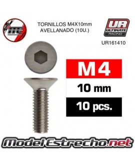 TORNILLOS M4x10mm AVELLANADOS (10U.) 

Ref: UR161410